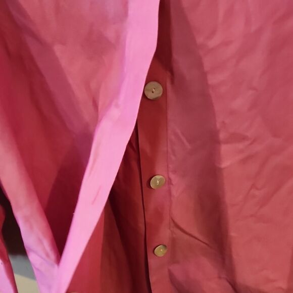 Pink Women's Button-Up Shirt - Picture 3 of 4